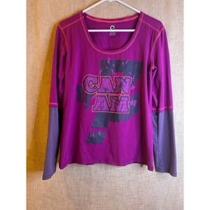 BRP Can-Am‎ Long Sleeve Layering Top Athletic Purple Moto Size L